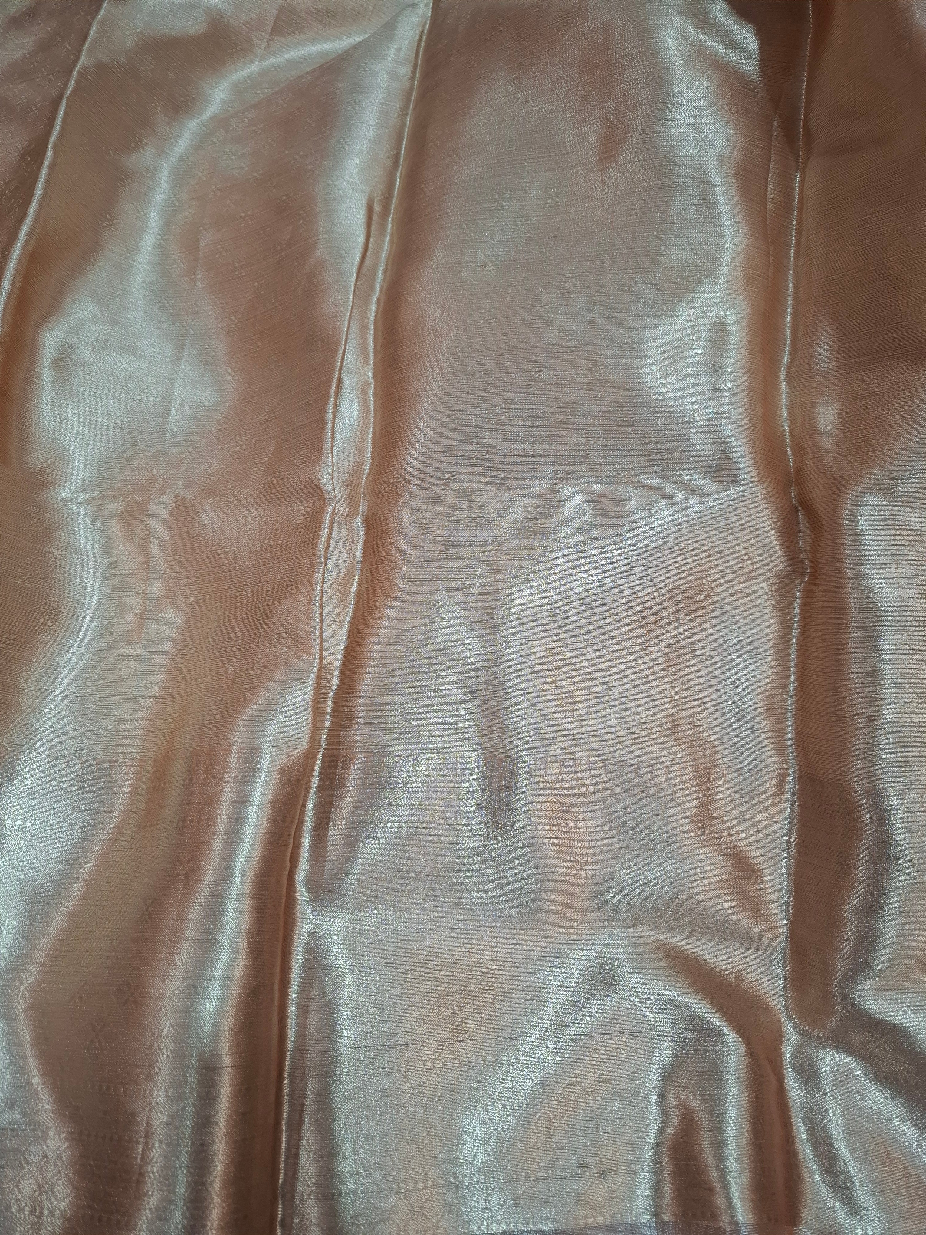 Crushed Tissue Silk in Pastel pink