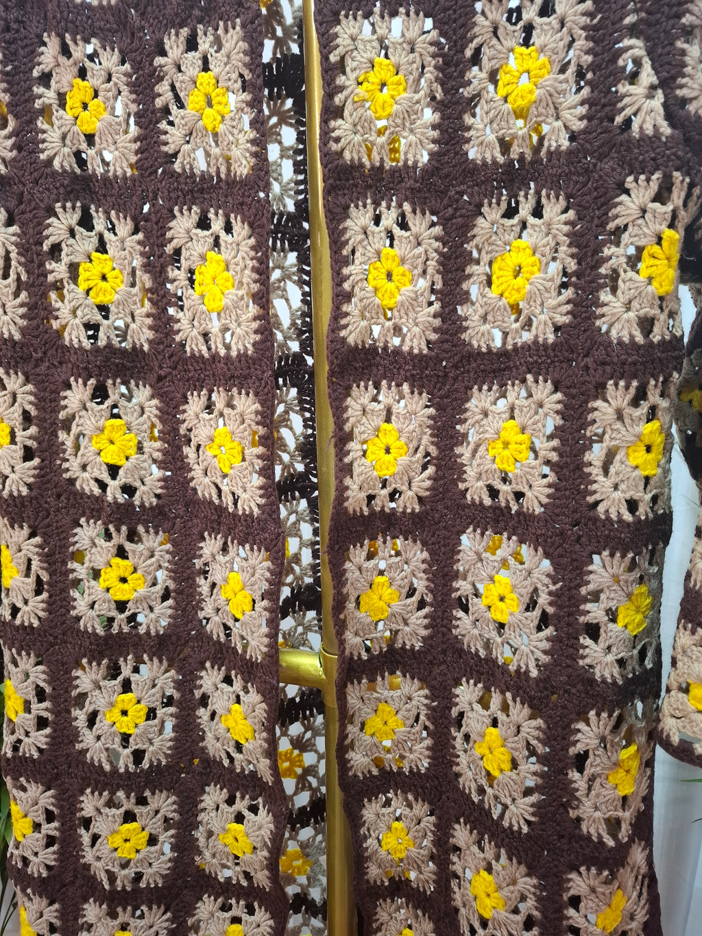 Long Crochet flower shrug