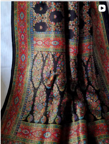 Black Kora Katan Saree