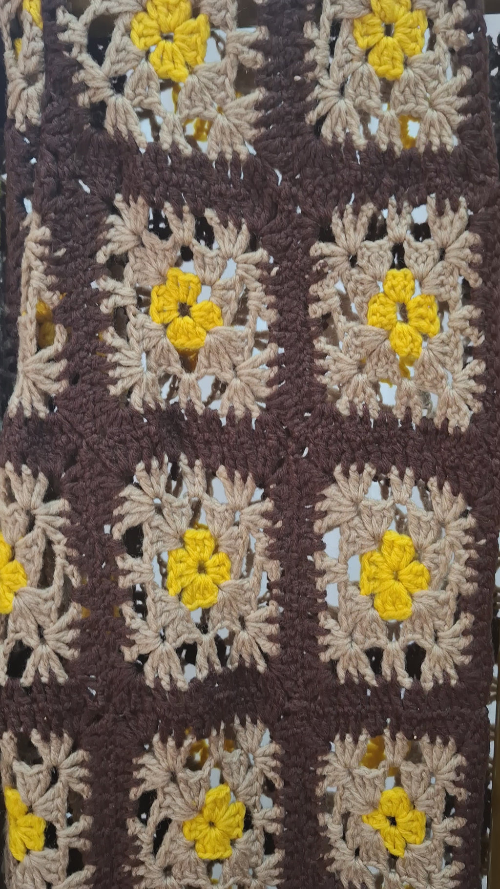 Long Crochet flower shrug