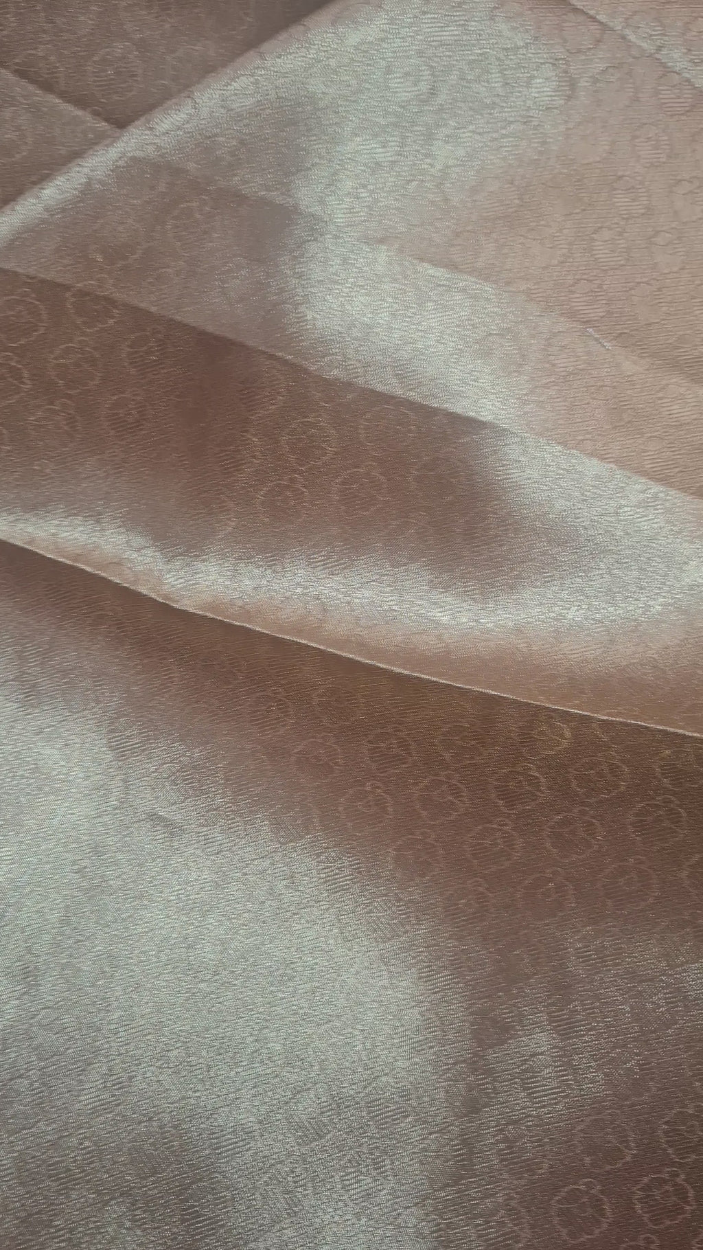 Pink and gold Pure Diamond Tissue Silk Banarasi Saree